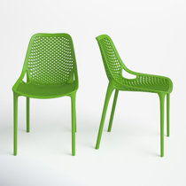 Green plastic patio discount chairs